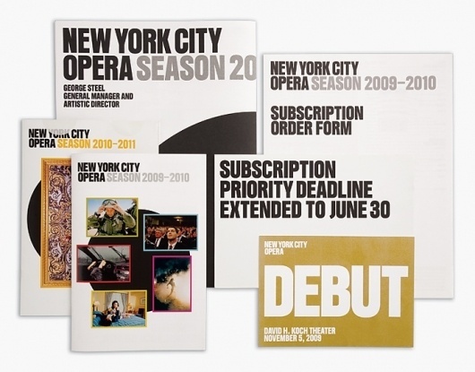 2 × 4: Project: New York City Opera #print #branding