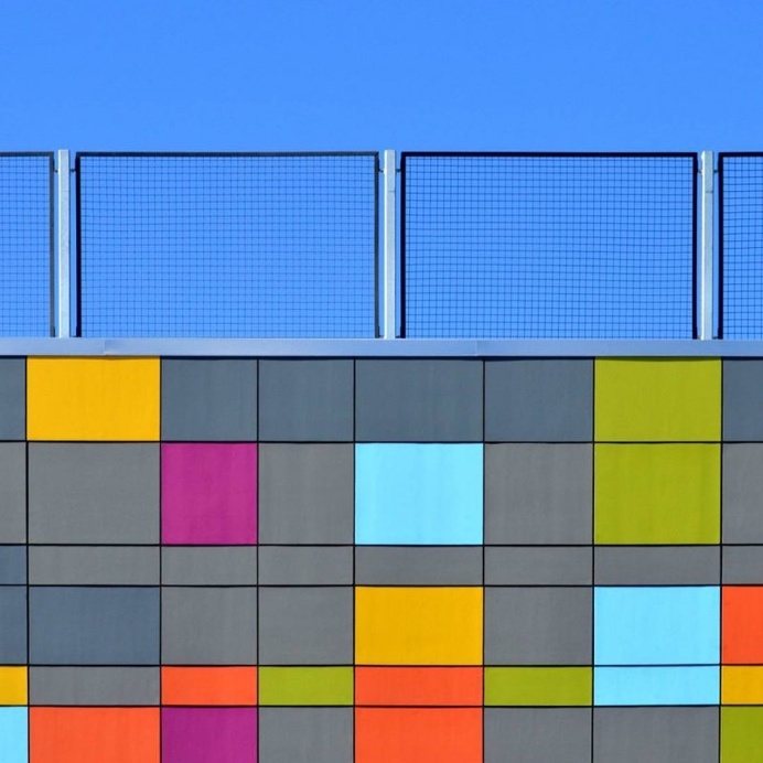 Colorful and Abstract Industrial Minimalist Photography by Stuart Allen