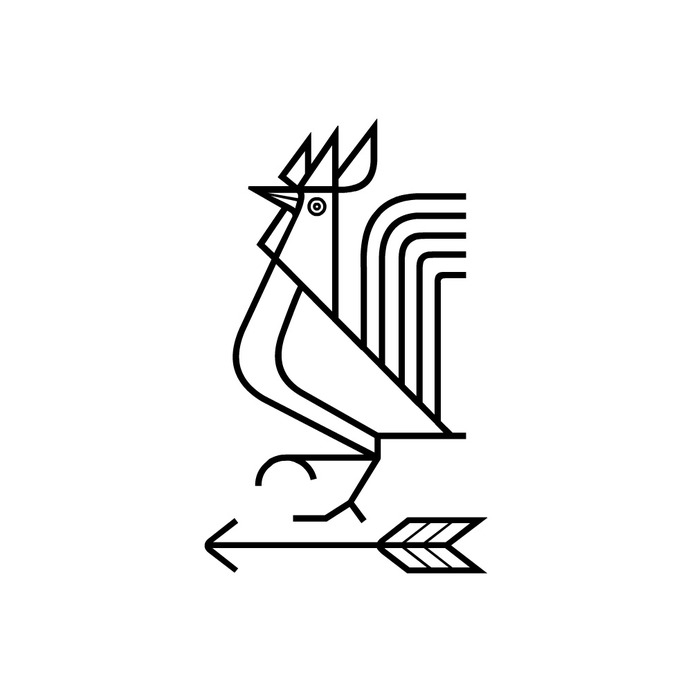 Logo — Jim Meehan Rooster logotype — Gianmarco Magnani www.gianmarcomagnani.com