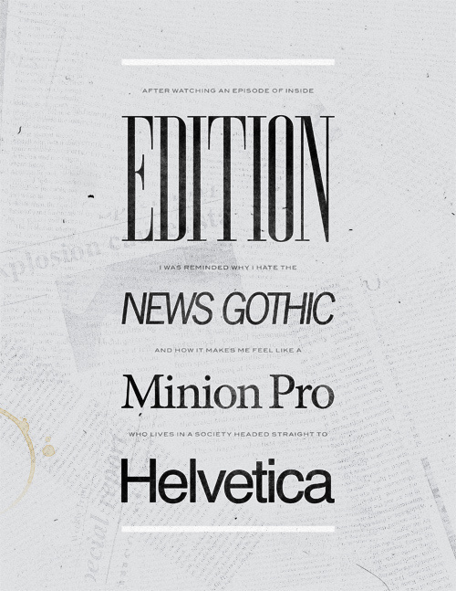 typeface reality 2 #hierarchy #print #newspaper #texture #vintage #poster #stain #layout #humor #typography