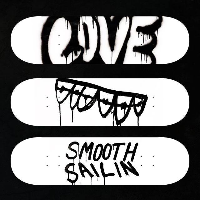#Skateboard #SkateDesign #SkateboardDeck #Deck #Love #Typography #Illustration #Black