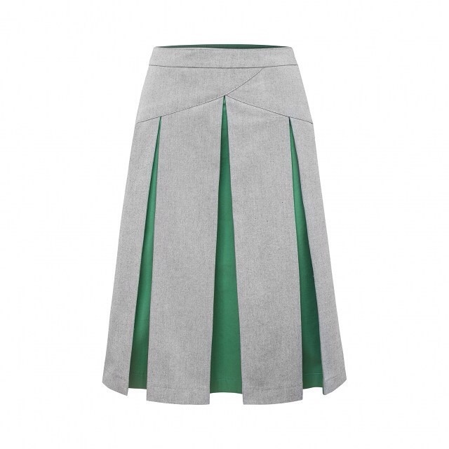 #skirt #grey #green #fashion #clothing MoMi-Ko, Polish brand