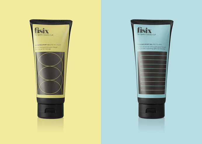 Packaging designed by Mucho for sports shower range Fisix #hh