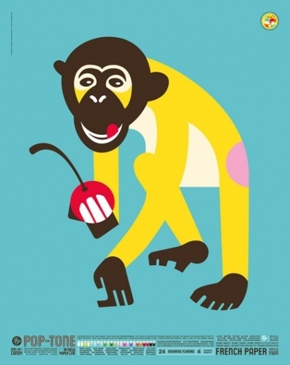 charles s. anderson design co. | Pop-Tone Posters #design #illustration #csa #french #promo #poster #paper