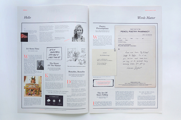 Büromarks thebackmatter: Pencil Post by Chloe Galea /... #paper #editorial