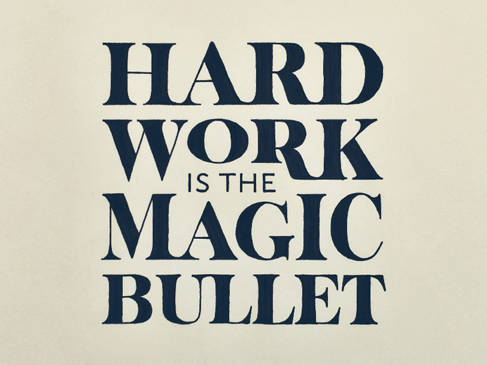 Work Hard #inspiration #creative #lettering #design #artists #art #hand #typography