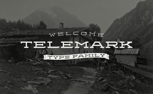 Telemark Type Family on Typography Served #telemark #typeface