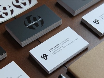 Dribbble - UG Essentials by Usman Group #lettering #branding #business #card #print #logo #typography