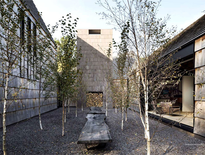 Cladding Used by Bates Masi Architects to Construct Underhill House - InteriorZine #architecture #house #home #decor