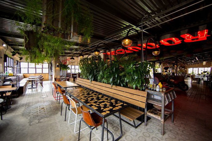 La Roquesa restaurant bar interior design - Grits + Grids