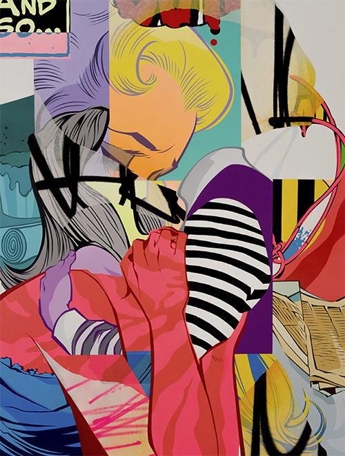 Pose P.2 - F C H I C H K 'L #pose #graffiti #painting #mixed #media