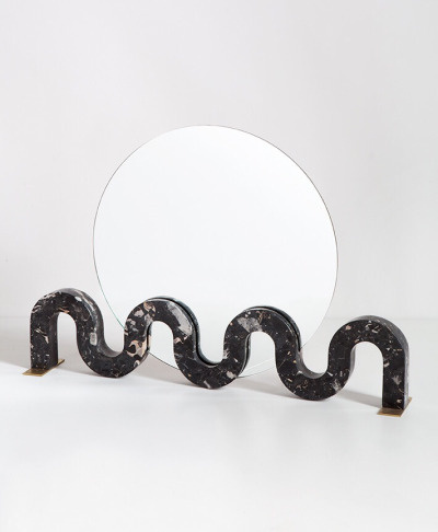 Sine Wave Mirror by Moving Mountains Studio "