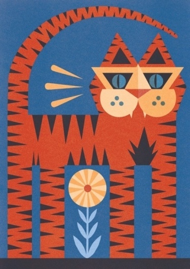 WANKEN - The Blog of Shelby White » Ben Newman Illustration #illustration #tiger #retro