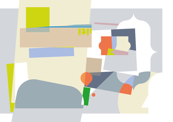 Nod Young, shapes, color, bright, fun