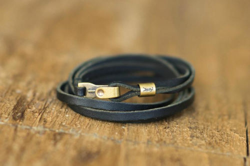 Yves Saint Laurent Mens Leather Wrap Bracelet | eBay #product #jewelry