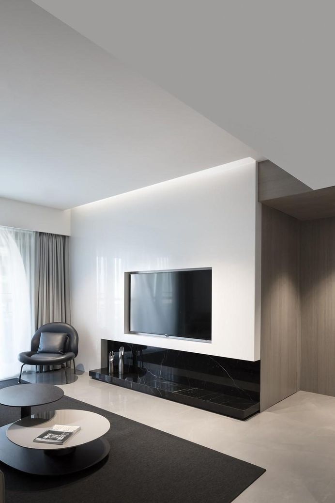 Easy and Minimalist Living Style White House by AD Architecture 2