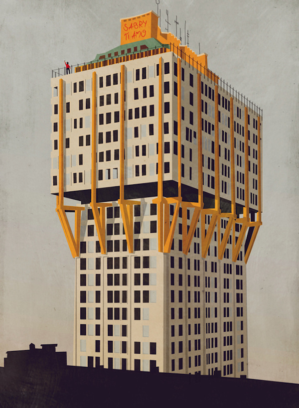 3 Unknown Building in Cagliari #illustration #architecture