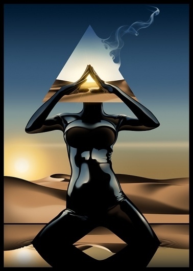 Sunrise series #goodall #horus #of #eye #illustration #jasper #art #desert