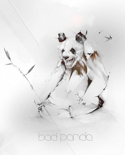 Alexis Marcou Illustrations | Fubiz™ #illustration #light #panda #gradients