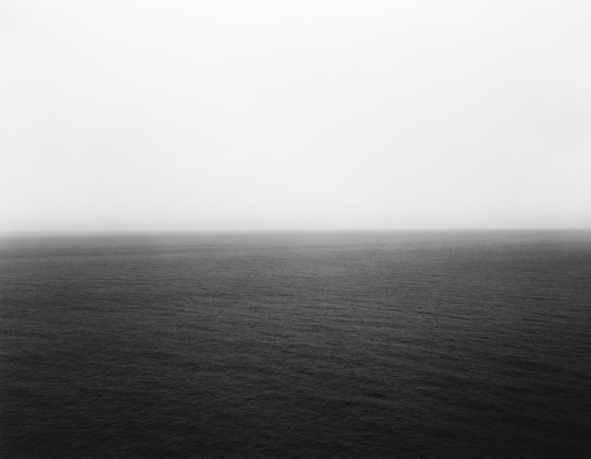 Atlantic Ocean, Newfoundland, 1982, gelatin-silver print #white #sugimoto #black #hiroshi #landscape #photography #and