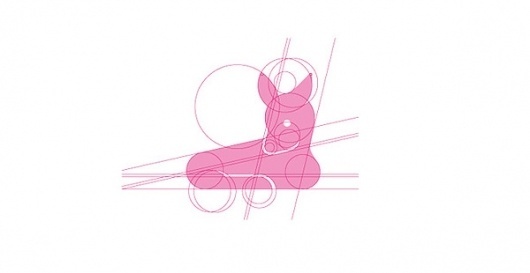 My Deer Identity on the Behance Network #grid #deer #symbol #construction