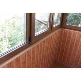 Internal cladding of the balcony.