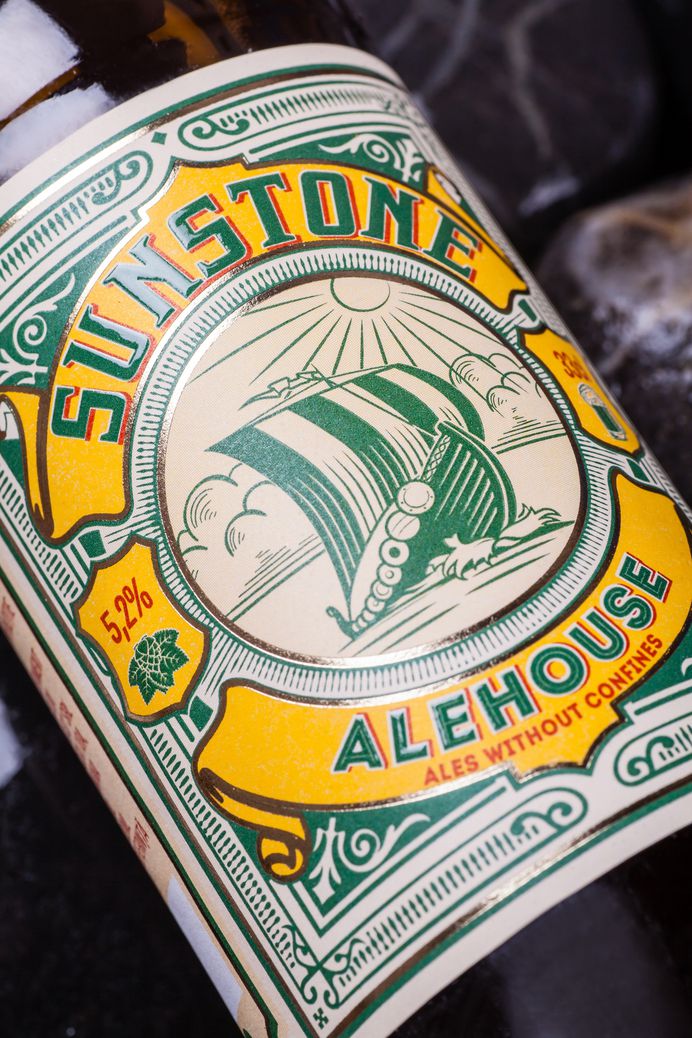 Craft Beer Label Redesign - Sunstone Alehouse on Behance