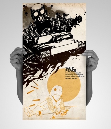 War-Peace by ~xanthousis #project #war #conceptual #poster #peace #social