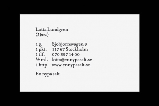 Daniel Carlsten #buissnes #card #minimalism #identity #typography