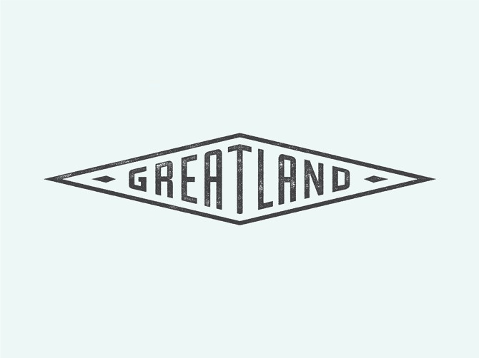 Greatland - Allan Peters #logo #badge #typography