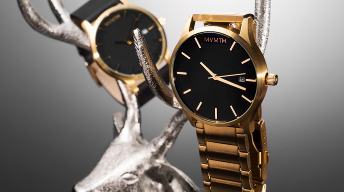 MVMT Black/Gold Watch #tech #flow #gadget #gift #ideas #cool