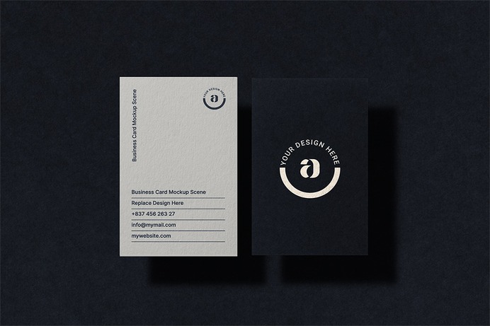 Business Card Mockup Scene #branding #logo #mockup #design #brand #businesscard #identity #presentation #print #paper