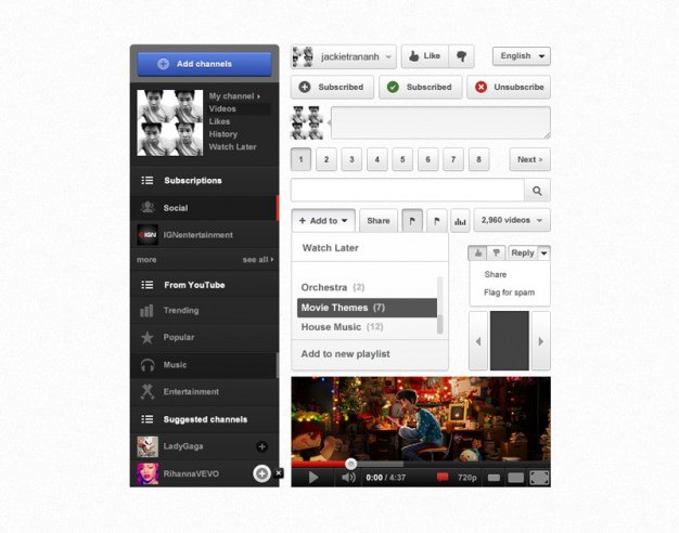 Youtube ui elements psd Free Psd. See more inspiration related to Website, Video, Elements, Youtube, Ui, Psd, Share, Site, Web elements, Material, Interface, Video player, Web site, Horizontal, Forward, Praise and Players on Freepik.