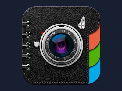 Dribbble - Lens.ly app icon by SoftFacade #icon #logo #ios #instagram
