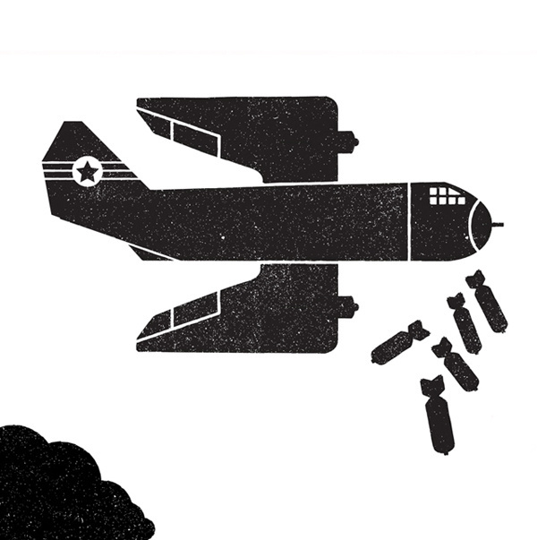Telegramme_econom #vector #war #illustration #plane #bomber