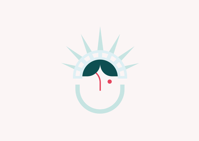 Travellers Numbers. 0 > NYC (Statue of liberty), New York. #36days_0 #36daysoftype02 #estatualibertad #StatueofLiberty #type #ilustracion