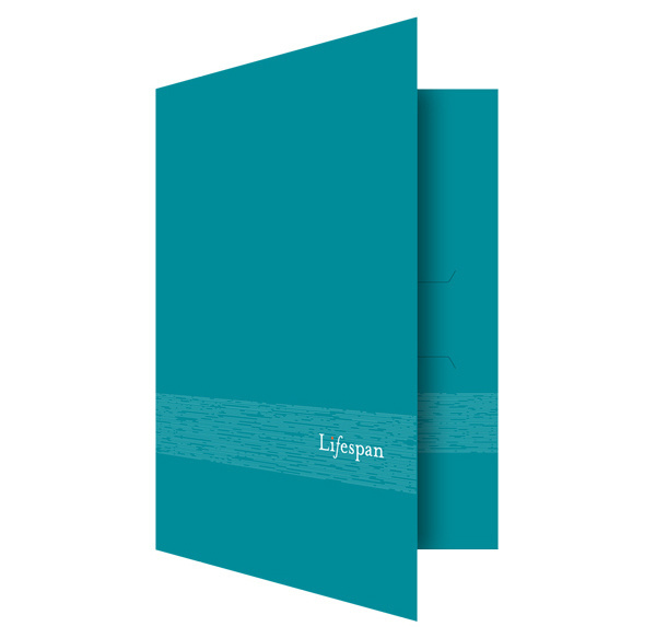 Lifespan Hospitals Turquoise Pocket Folder (Front Open View) #hospital #turqoise #folder