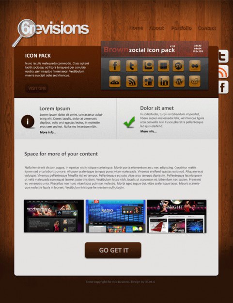 Wooden portfolio template Free Psd. See more inspiration related to Mockup, Design, Template, Web, Web design, Portfolio, Wooden, Templates, Website template, Portfolio template, Vertical and Portfolios on Freepik.