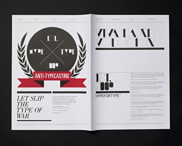 Typographic Revolt HypeForType Typefaces #grid #typography