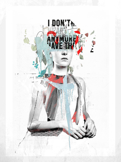 collage, text, type, abstract, bold