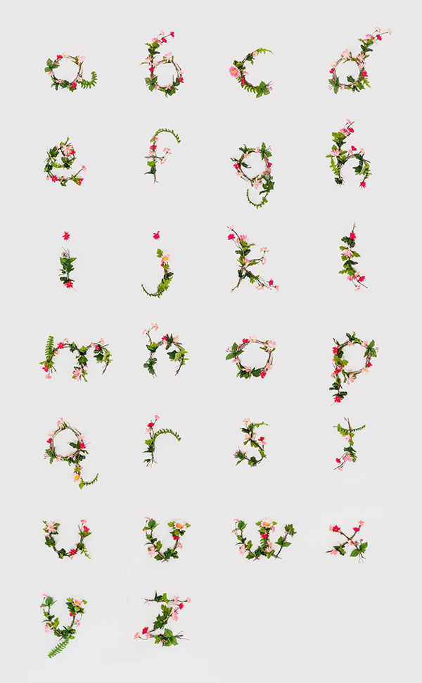 Print #illustration #typography #type #alphabet #poster #photography #photo #pink #nature #floral #flowers #branches