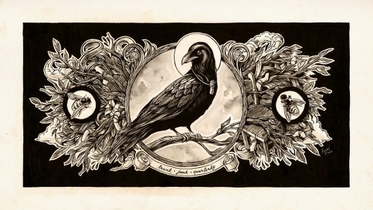 Still Wings by `monavx on deviantART #illustration #crow