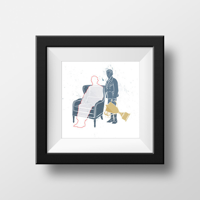 Surfing Magazine — Illustration - Joy Stain #champion #surfing #noa #illustration #trophy #invisible #son #outline #dad #editorial #magazine #emberson