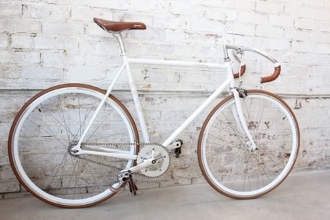 grey frame, grey components, hints of brown #bike #grey