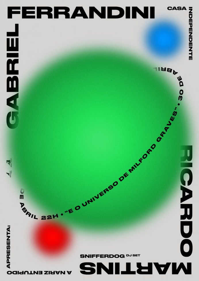 Poster for a show curated by Nariz Entupido