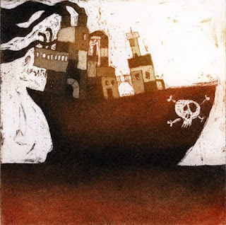 lundi 11 avril 2011 #pirates #sea #lithography #boat
