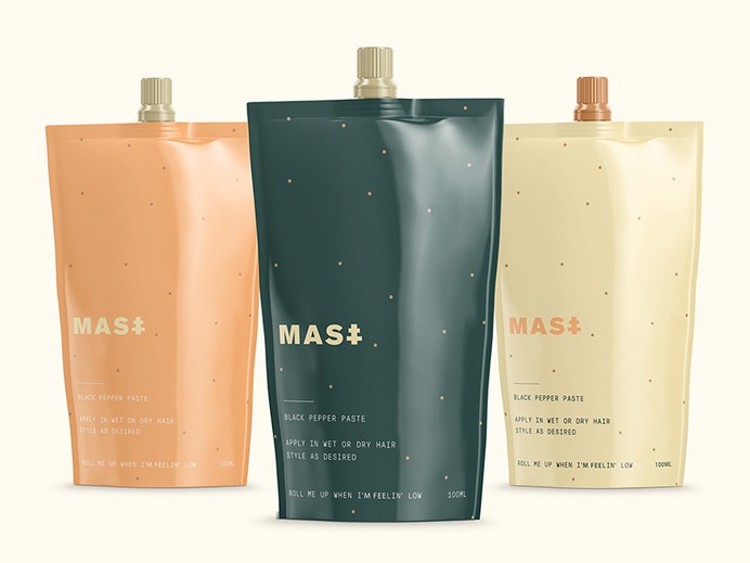 Packaging Color Play pattern type icon wordmark hair logo packaging
