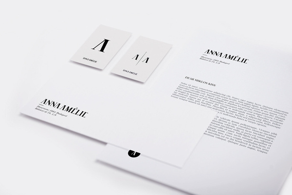 ANNAAMÉLIE / 2011 on Branding Served #logotype #identity