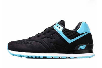Mens new balance MS574BP Sonic Black Treasure Blue Shoes #fashion