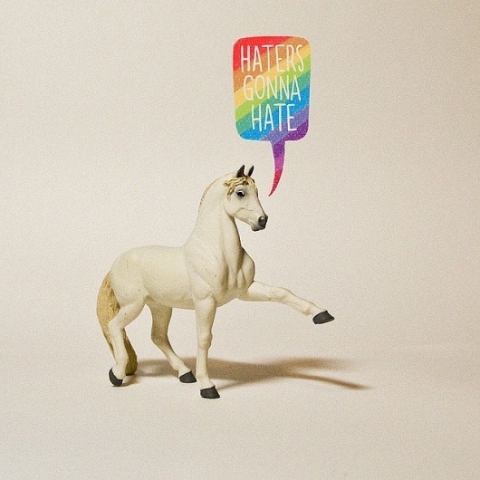 Horses Gonna Horse | Flickr - Photo Sharing! #rainbow #horse
